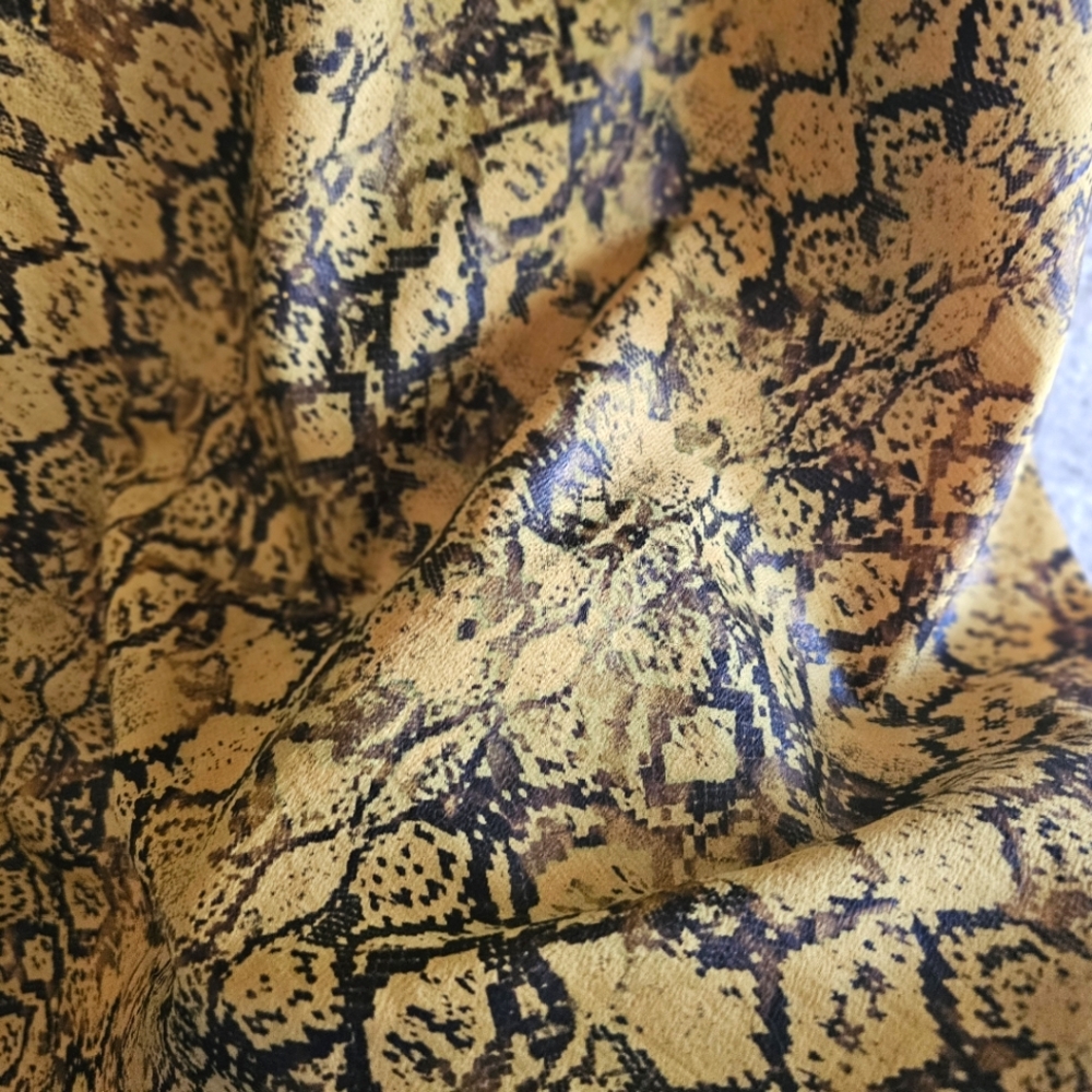 Anthropologie Current Air Python Print Satin Slip… - image 6